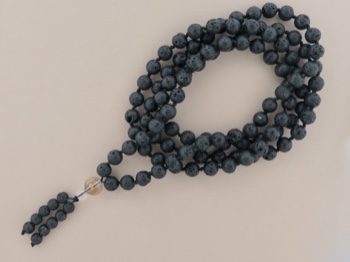 Tibetan Lava Bead Mala