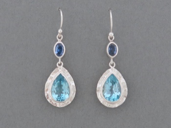 Blue Topaz Tear Dangle