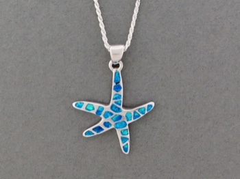 Opal Starfish Necklace