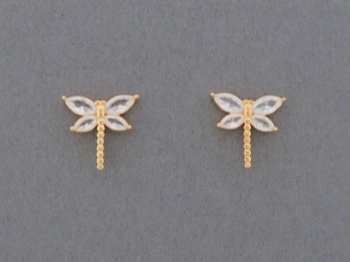 Gold Vermeil Dragonflies