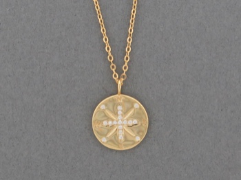 Gold Vermeil Compass Rose